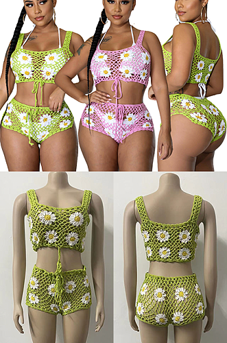 Knitted Tank Shorts Set