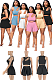 Off Shoulder Front Hollow-out Skirt Set