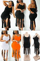 Stripes Hem Cami Dress