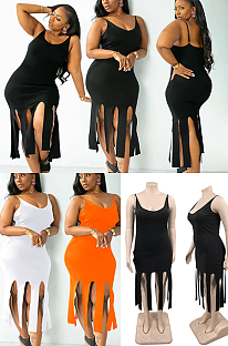 Stripes Hem Cami Dress