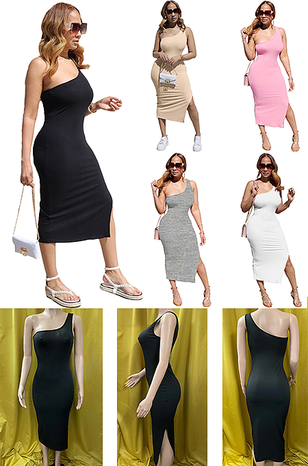 Asymmertrical Off Shoulder Dress