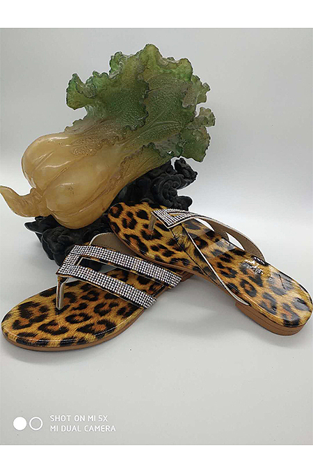 Rhinestones Flip-Flops Flat Slippers