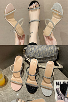 Rhinestone Beaded Heels