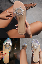 Rhinestone Decoration Slippers