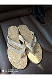 Rhinestones Flip-Flops Flat Slippers