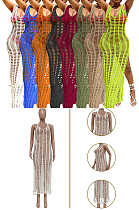 Knitted See-Through Maxi Dress