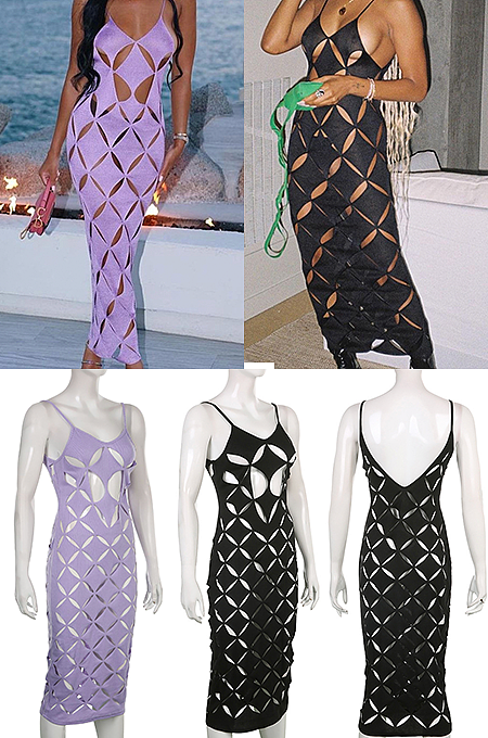 Maxi Hollow-out Long Dress
