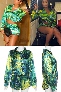 Long Sleeve Shorts Set