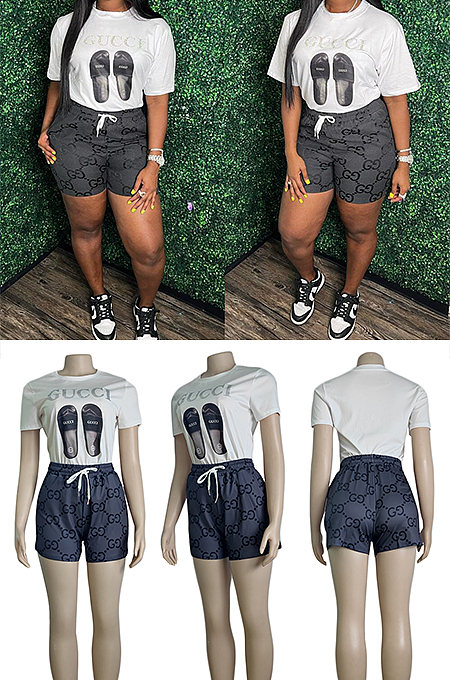 Printed GG Shorts Set