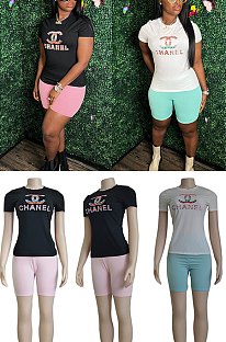Two Tones Shorts Set