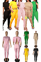 Back Zipper Up Pants Set