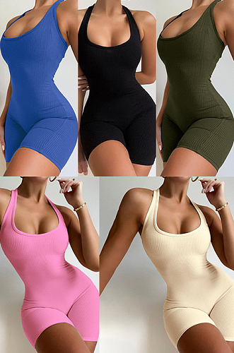Ribber Tank Romper