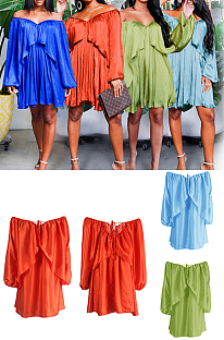 Drop Sleeves Tassel Dress