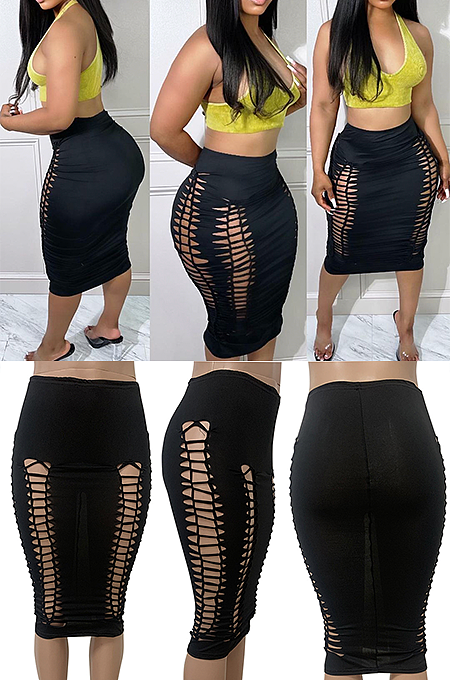 Hollow-out Ankel Skirt