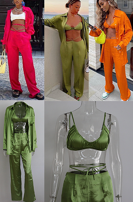 3 Piece Shirt & Pants Set