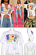 Plunging Neck Crop T-shirt