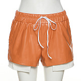 WHOLESALE | Leather Side Pockets Shorts
