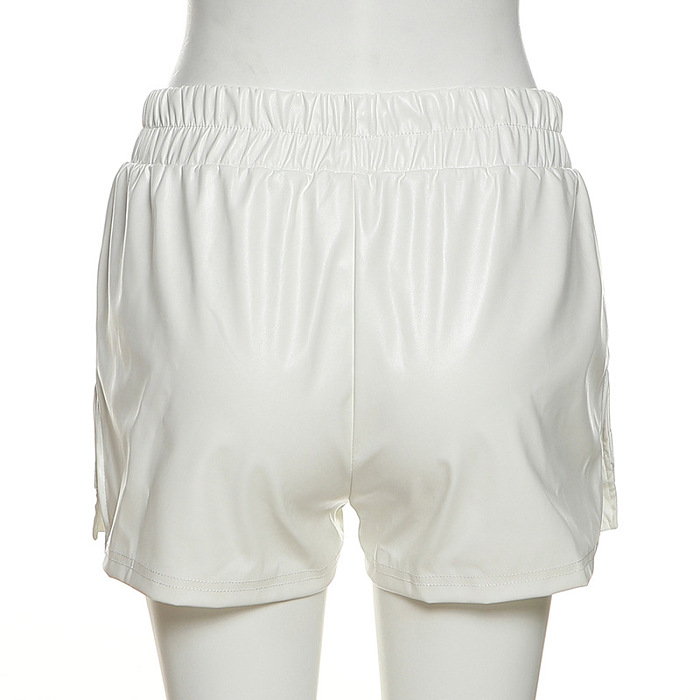 WHOLESALE | Leather Side Pockets Shorts