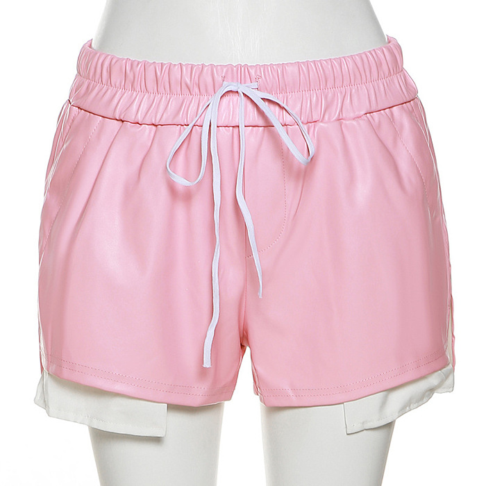 WHOLESALE | Leather Side Pockets Shorts