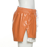 WHOLESALE | Leather Side Pockets Shorts