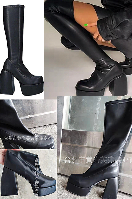 Pu Material Platform Heels