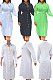 Buttton Up Shirt Collar Dress