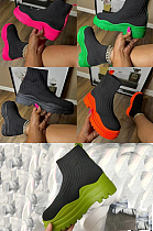 S22 Women's Fall Fly-knit Platform Boots