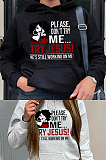 Printed Hoodie Top