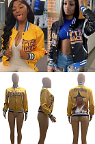 Letter & Graphic Printed Jacket