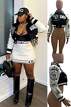 SUPER WHOLESALE | Letter & Graphic Printed Jacket