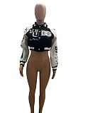 SUPER WHOLESALE | Letter & Graphic Printed Jacket