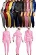 Solid Color Hoodie Pants Set