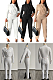 Half Button Up Front Layers Pants Set