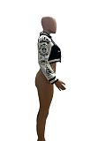 SUPER WHOLESALE | Letter & Graphic Printed Jacket