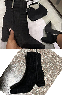 Side Ziper Up Booties Boot