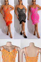 Rhinestone Beaded Tank Dress