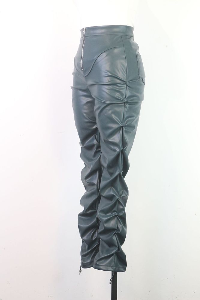 WHOLESALE | PU Material Tassel Pants