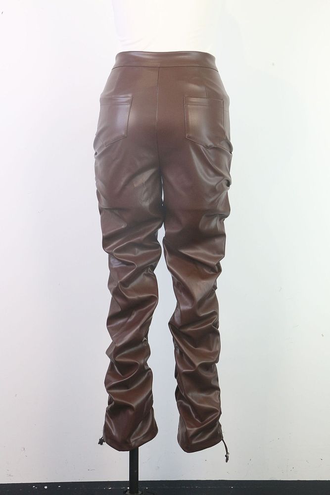 WHOLESALE | PU Material Tassel Pants