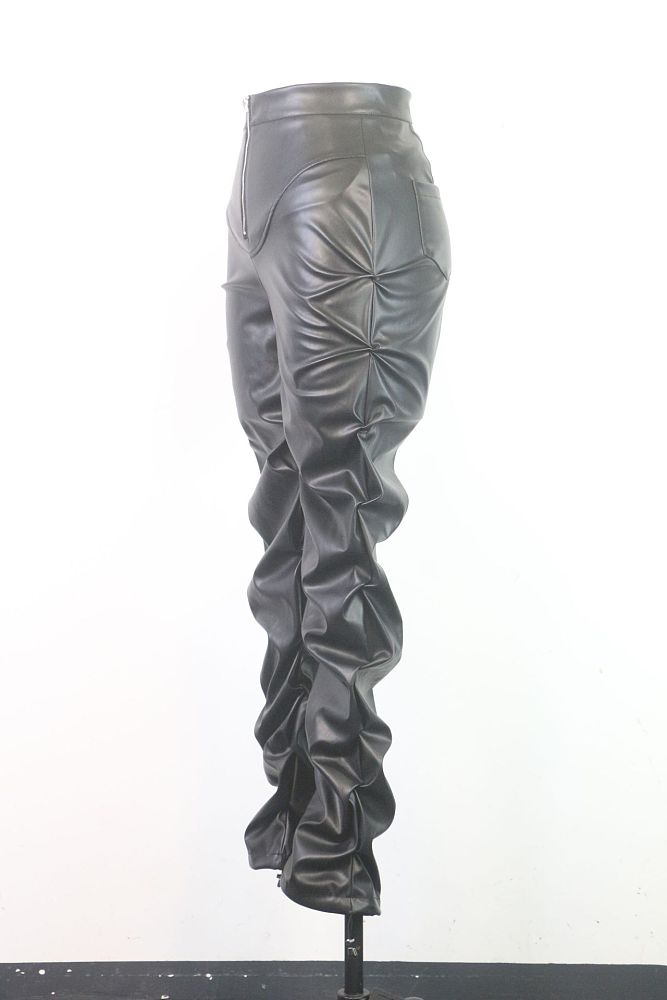 WHOLESALE | PU Material Tassel Pants