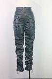 WHOLESALE | PU Material Tassel Pants