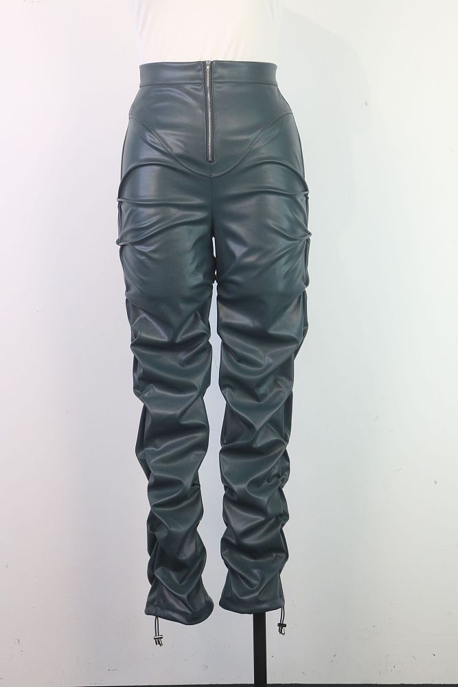 WHOLESALE | PU Material Tassel Pants