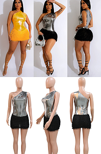 WHOLESALE | Shinning One Shoulder Dress