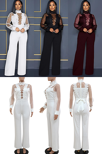 WHOLESALE | Embroidered See-through Jumpsuit