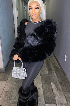 Artificial Puffer Furry Jacket