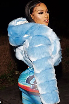 Artificial Puffer Furry Jacket