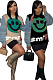 Patchwork Smile Sweater Top
