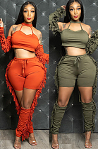 WHOLESALE | Tassel Cut-out Pants Set