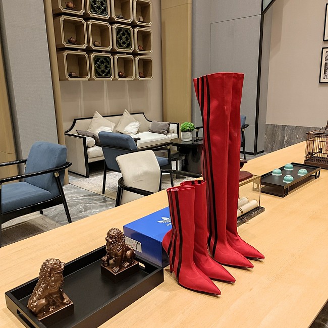 WHOLESALER | WOMEN'S  110MM OVER-THE-KNEE BOOT IN Red
