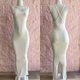 WHOLESALE | Bodycon Open Back Maxi Dress