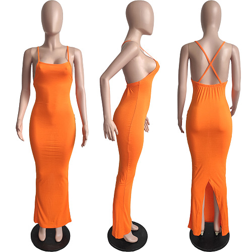 WHOLESALE | Bodycon Open Back Maxi Dress